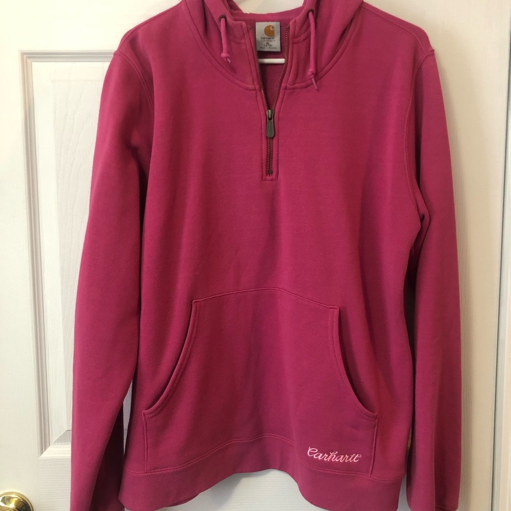 Carhartt 1/4 zip pullover hoodie. Womens XL.